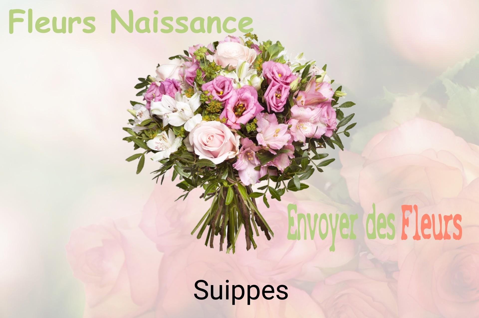 Bouquet de fleurs de naissance livré à Suippes